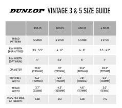 buy dunlop vintage 3 5 stud tyres demon tweeks