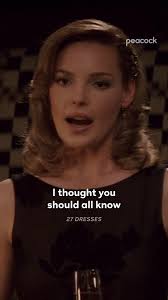 The silence is so loud 😅 #27Dresses is streaming now