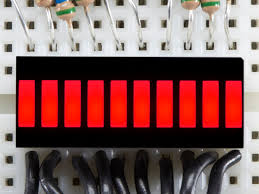 10 Segment Light Bar Graph Led Display Red Id 1921 1 75 Adafruit Industries Unique Fun Diy Electronics And Kits