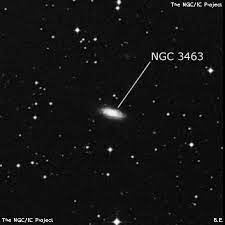 Las galaxias son discos rotantes compuestos principalmente de gas hidrógeno, polvo y estrellas. Galaxy Ngc 3463 Spiral Galaxy In Hydra Constellation