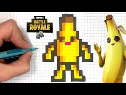Skin Fortnite Banane Robot Pixel Art Fortnite Rapace Fortnite Generator V Bucks 2019 Pixel Art Dessin Pixel Pixel Art Minecraft Facile
