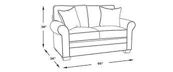 Additionally, what size couch will fit through a 29 inch door? Standard Loveseat Dimensions Picking The Ideal Loveseat Size