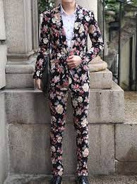 Customize the shade with original artwork, photography, or bold graphics to create a statement piece that also provides perfect ambient lighting. Floral Printed Slim Fit Men S Lapel Two Pieces Suit Mens Floral Blazer Floral Suit Men Indian Men Fashion