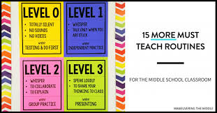 15 More Must Teach Middle School Routines Maneuvering The