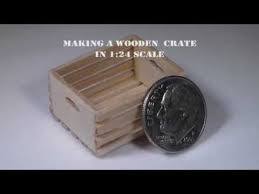 Miniature Wooden Crate Tutorial Youtube Tutorial Miniature Mini