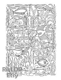 Printable swimming goldfish coloring page. Justkeepswimming Coloring Pages Sea Design Printable Coloring Pages