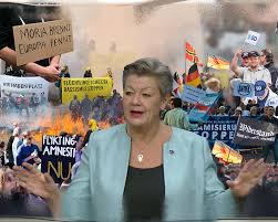 Ylva johansson, the eu commissioner for home affairs, has rung the alarm bell over a potential coronavirus outbreak in one of the overcrowded greek migrant camps. Ylva Johansson On Migration And Its Drama Queens Eu Scream