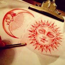 ǝƃɐq Xǝןɐ Alex Bage Tomorrow Hopefull Instagram Photo Websta Webstagram Moon Tattoo Moon Sun Tattoo Tattoos