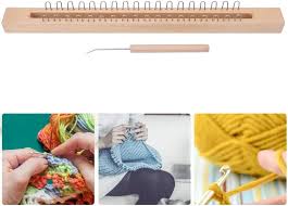 Top 20 baby crochet blogs award. Unknown Square Wood Block Knitting Loom Rectangular Wooden Loom Hand Wool Knitting Machine With Elbow Crochet Hook Mini Knitting Loom Amazon Co Uk Home Kitchen