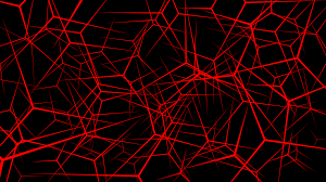 Red and blue digital wallpaper, abstract, digital art, minimalism. Abstract Background Neurons Red 4k By Pleb Lord On Deviantart