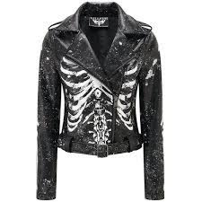Morgue Gimme Bones Biker Jacket B Liked On Polyvore Featuring Outerwear Jackets Tops Faux Leather Motorcycle Jacket Moto Clothes Fashion Gothic Fashion