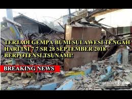 Mantel bumi ini diperkirakan memiliki fase cair. Terjadi Gempa Bumi Sulawesi Tengah Hari Ini 7 7 Sr 28 September 2018 Berpotensi Tsunami Youtube