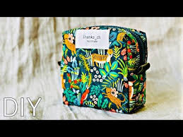 マチ付きファスナーポーチの作り方 スクエアポーチ coin pouch ファスナー２０ 使用 縫い代が見えない作り方 裏地付き タグ付け位置注意 zippier pouch tutorial youtube ポーチ 作り方 スクエアポーチ 作り方 手作りポーチ