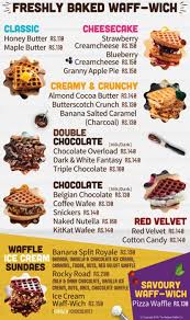 We specialize in the authentic belgian waffle called, gaufre.. The Belgian Waffle Co Tiger Circle Manipal Menu Photos Images And Wallpapers Mouthshut Com
