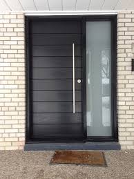 Front Entrance Door Modern Door Entry Front Door Modern Fiberglass Door Frosted Side Lites Installled Modern Exterior Doors Front Entry Doors House Front Door