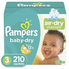 Pampers Baby Dry Diapers Size 3 210 Count Walmart Com