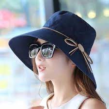 Fuzweb 2017 Women Sun Hats Foldable Butterfly Knot Wide Brim Floppy Summer Hats For Women Uv Protection Cap Floppy Hat Summer Summer Hats For Women Summer Hats