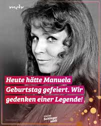 Heute hätte die Schlagersängerin Manuela ihren 81. Geburtstag gefeiert. Wir  gedenken ihr zu ihrem Ehrentag! 🖤