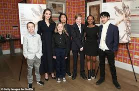Angelina Jolie And Her Children Watch The Us Election Results In New British Vogue Shoot Daily Mail Online Shiloh pitt was introduced to the world long before she was born. angelina jolie and her children watch