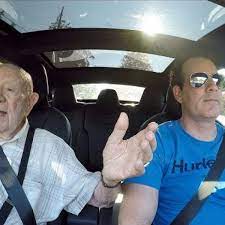 97-year-old grandpa enjoys the wonders of the future in his first Tesla  ride | Mashable