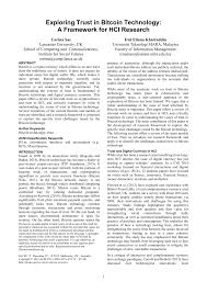List of countries where bitcoin/ico/cryptocurrency is legal & illegal. Pdf Exploring Trust In Bitcoin Technology A Framework For Hci Research