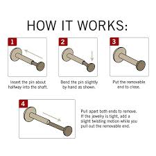 Titanium Labret Style Nose Ring Monroe Stud Threadless Push Pin Trinity  5/32 3/16 1/4 5/16 11/32 3/8 20G 18G 16G