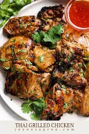 Thai Grilled Chicken Recipe Thai Grilled Chicken Yummy Chicken Recipes Meat Recipes