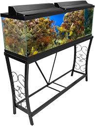 This aquarium stand can be modified to hold almost any tank from 10g to 75g up to 48 long. Amazon Com Aquatic Fundamentals 55 Gallon Metal Aquarium Stand Black Pet Supplies