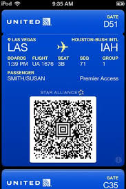 United Wallet Airline Ticket Ios Apple Starbucks Card The Unit Airline Tickets