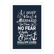 Get it as soon as thu, jun 24. I Must Be A Mermaid Inspirational Quote Posters Lookhuman