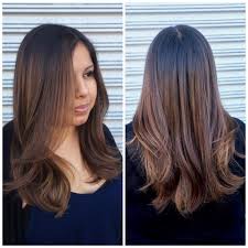 Spice up your everyday long straight hair with these gorgeous hairstyles, haircuts and colors! Long Brunette Hair With Short Layers And Caramel Highlights The Latest Hairstyles For Men And Women 2020 Hairstyleology
