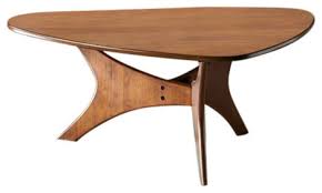 Blaze triangle wood coffee table by ink+ivy. Ink Ivy Blaze Triangle Wood Coffee Table Brown Midcentury Coffee Tables By Olliix Houzz