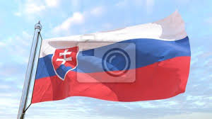 Z lewej strony flagi znajduje się herb słowacji, co wyróżnia ją od identycznych w kolorach flag słowenii i rosji. Plakat Tkania Flaga Kraju Slowacja Na Wymiar Slowacja Flaga Narod Redro Pl