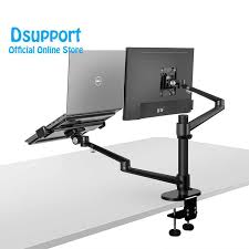 Aluminyum Yuksekligi Ayarlanabilir Masaustu Cift Arm 17 32 Inc Monitor Tutucu 12 17 Inc Dizustu Bilgisayar Tutucu Standi Ol 3l Tam Hareket Montaj Kolu Dizustu Bilg Standi Aliexpress