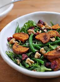 Sweet Potato Green Bean Salad With Maple Mustard Dressing The Pig Quill Salad With Sweet Potato Sweet Potato Green Beans Green Bean Salads