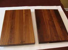 Straight polyurethane or other finishes? Walnut Top Oil Waterlox Compared Pics Color Difference