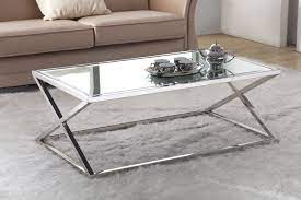 More buying choices $181.15 (2 used & new offers) Image Of Furniture Metal Glass Coffee Table Ideas Silver Rectangle Modern Intended For Sil Silver Coffee Table Glass Coffee Table Decor Coffee Table Rectangle