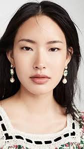 Jennifer Behr Women's Meredith Earrings, Jonquil, Green, Gold, One Size