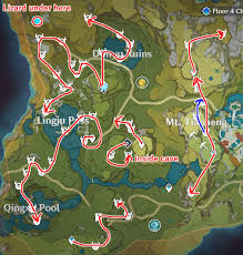 Boss Farming Optimization Route In Liyue Southwest Genshin Impact Interactive, searchable map of genshin impact with locations, descriptions, guides, and more. boss farming optimization route in