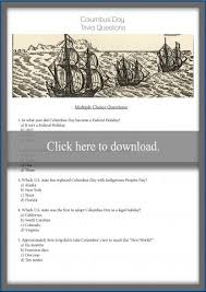 Please, try to prove me wrong i dare you. Columbus Day Printable Trivia Questions Lovetoknow