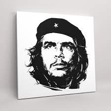 Картина на холсте (интерьерный постер) Эрнесто Че Гевара - портрет , с  деревянным подрамником, размер 35x35 см - купить по низкой цене в  интернет-магазине OZON (372647083)
