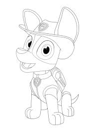 Free printable paw patrol coloring sheets & colouring pages with ryder & the mighty pup gang: Paw Patrol Tracker Coloring Pages 4 Free Printable Coloring Sheets 2020