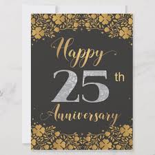 Happy 25th anniversary. so many things your 25 years of marriage has thought, specially how difficult situations are fought! Happy 25th Anniversary Silver Wedding 25 Years Card Affiliate Silver Weddin 25th Anniversary Wishes Happy 25th Anniversary 25th Wedding Anniversary Wishes