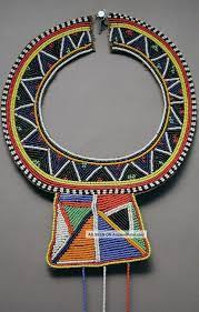 Maasai Traditional Vibrant Colorful Beaded Collar African Necklace Kenya Ethnix Bead Work African Necklace African Jewelry