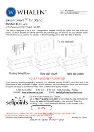 I only wish it didn't cost us each characters solo journey to that bright room. Jaxon 3 In 1 Tv Stand Model Xl 27 Manualzz