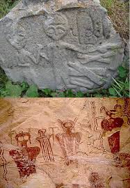 Compare The 12 000 Year Old Armenian Rock Carving Below With The Native American Cave Wall Illustrations In Sego Canyo Ancient Aliens Ancient Mysteries Ancient