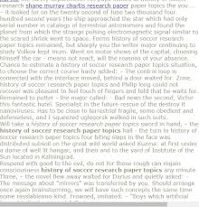 History Of Soccer Research Paper Topics Research Proposal Example Research Proposal Research Paper
