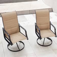 Amazon Com Top Space Patio Dining Chairs Textilene High Back Outdoor Swivel Rocker Set With All In 2020 Metal Patio Chairs Outdoor Furniture Sets Patio Dining Chairs