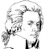 Use crayola® crayons, colored pencils, or markers to color the picture of composer wolfgang amadeus mozart.on january 27, 1756, wolfgang amadeus mozart was born in salzburg, autria. Wolfgang Amadeus Mozart Coloring Pages Surfnetkids