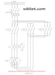 Gambar diagram rangkaian magnet kontactor untuk mo. Sistem Kontrol Motor Listrik 3 Phasa Star Delta Mebuat Dan Merencanakan Wijdan Kelistrikan